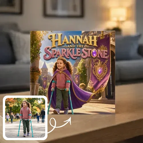Personalized storybook - Hannah and the Sparkle Stone - Genie in a Book