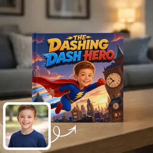 Personalized storybook - The Dashing Dash Hero - Genie in a Book