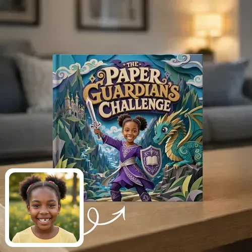 Personalized storybook - The Paper Guardian's Challenge - Genie in a Book