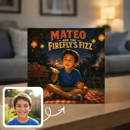 Personalized storybook - Mateo and the Firefly's Fizz - Genie in a Book