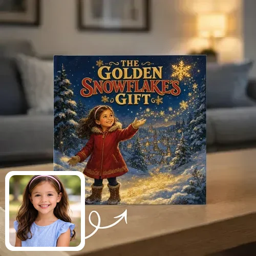 Personalized storybook - The Golden Snowflake's Gift - Genie in a Book